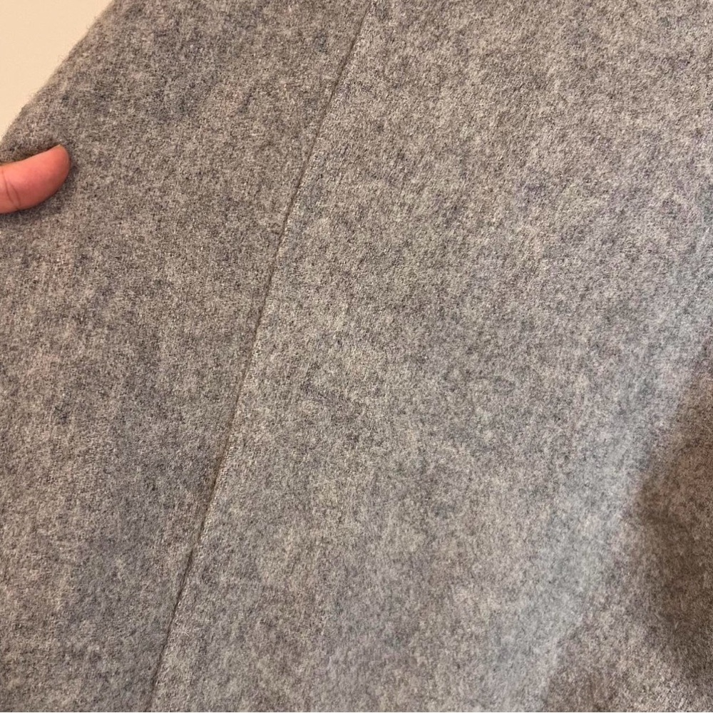 VTG unisex Sanro Melbourne Wool Coat Grey Lana Fleece unisex‎ S/M 8 - Picture 7 of 8
